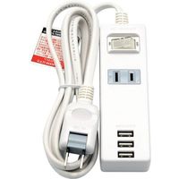 星光商事 STARLIGHT USBポート付タップ1個口3ポート3.4A SK-3USB1.5 1セット(24個:1個×24本)（直送品）