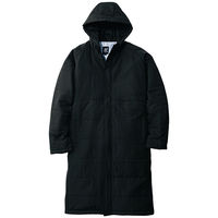 アイトス ベンチコート ブラック XL 8291-010-XL 8291 1着（直送品）