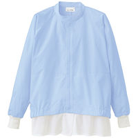 アイトス 長袖比翼ジャンバー サックス SS 861030-007-SS 861030 1着（直送品）