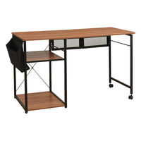 タマリビング カジュアリー 折りたたみデスク カジュアリー 幅1200×奥行550×高さ730mm ブラック/ブラウン 1台（直送品）