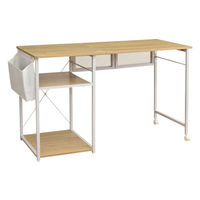 タマリビング カジュアリー 折りたたみデスク カジュアリー 幅1200×奥行550×高さ730mm ホワイト/ナチュラル 1台（直送品）