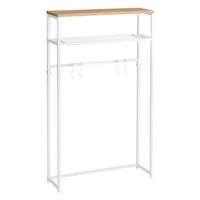 タマリビング カジュアリー コンソールテーブル カジュアリー 幅600×奥行185×高さ1040mm ホワイト/ナチュラル 1台（直送品）