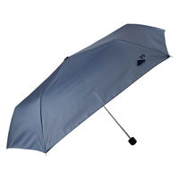 アテイン 55cmミニ 無地 PVC袋付き ネイビー 5282NV 1セット(1本×3)（直送品）