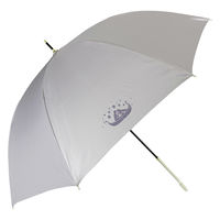 アテイン 晴雨兼用55cm手開 ラプンツェル グレー 6735GY 1セット(1本×3)（直送品）