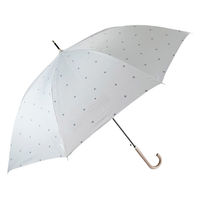 アテイン 晴雨兼用58cmジャンプ スモールフローラルドット アイスブルー 6786IB 1セット(1本×3)（直送品）