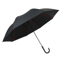 アテイン 晴雨兼用70cmジャンプ AーJump レッドフレーム ブラック 6792BK 1セット(1本×3)（直送品）