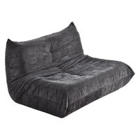 【軒先渡し】B.Bファニシング 2人掛けソファ Camellia 幅1240mm ブラック 1台（直送品）