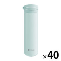 冷温スリム水筒 40個セット グリーン 熱中症対策用品 オールシーズン 3WAY ストラップ付き 冷温ボトル 企業 団体用 KO426（直送品）