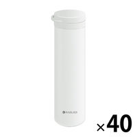 冷温スリム水筒 40個セット アイボリー 熱中症対策用品 オールシーズン 3WAY ストラップ付き 冷温ボトル 企業 団体用 KO426（直送品）