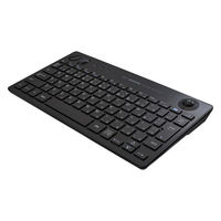ナカバヤシ 無線 トラックボール搭載キーボード ブラック FKB-R252BK 1個（直送品）