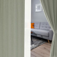 サンローズ 4枚組 カーテン レースカーテンセット トラビス 1000×850mm グリーン 1セット(4枚入)（直送品）