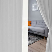 サンローズ 4枚組 カーテン レースカーテンセット トラビス 1000×1500mm ライトグレー 1セット(4枚入)（直送品）