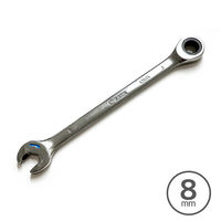 SATA Tools コンビネーションラチェットレンチ 8mm SC43604 1本（直送品）