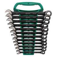 SATA Tools 12pcコンビネーションラチェットレンチセット(ブラックエディション) ST08032 1セット（直送品）