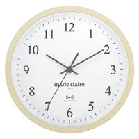 タマハシ マリ・クレール 木目調電波掛け時計 MC-512 1個（直送品）