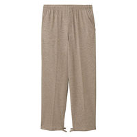 ケアファッション サマーニットストレートパンツ チャ L W013890522 1着（直送品）