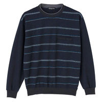 ケアファッション 丸首トレーナー ネイビー L W0182186022 1着（直送品）