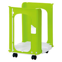 タマハシ からふるしんぶん楽っくプラス(キャスター付)グリーン 47076 1個（直送品）