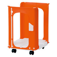 タマハシ からふるしんぶん楽っくプラス(キャスター付)オレンジ 47077 1個（直送品）