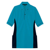 アイトス 半袖ポロシャツ ターコイズ SS 7679-027-SS 7679 1枚（直送品）