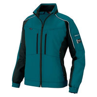 アイトス 長袖ブルゾン グリーン×ブラック 5L 9101-005-5L 9101 1着（直送品）