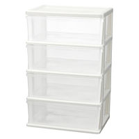 タマハシ シーズワイドチェスト4段 ホワイト 328129 1個（直送品）