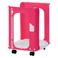 タマハシ からふるしんぶん楽っくプラス(キャスター付)ピンク 47078 1個（直送品）