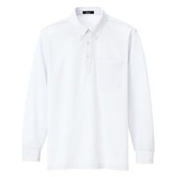 アイトス ボタンダウン長袖ポロ ホワイト 3L 7616-101-3L 7616 1枚（直送品）