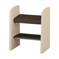 アズワン 立ったまま座るベンチ(スベラーン)700×460×800mm ダークブラウン TSB-700-D 1台 9-1603-06（直送品）