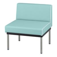 アズワン ロビーベンチ(夜光タイプ・背付き)600×580×400/670mm キウイ LS-06BG 1個 9-1589-04（直送品）