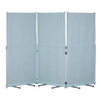 アズワン 折りたたみパーテーション 2700×430×1800mm ブルー FP-3B 1個 8-928-01（直送品）