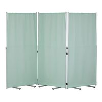 アズワン 折りたたみパーテーション 2700×430×1800mm グリーン FP-3G 1個 8-928-02（直送品）