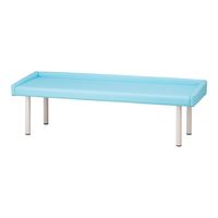 アズワン ガード付き診察台 650×1800×500mm スカイブルー TE-L65G-SB 1個 9-1585-01（直送品）
