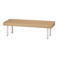 アズワン ガード付き診察台 650×1800×500mm アイボリー TE-L65G-IV 1個 9-1585-05（直送品）