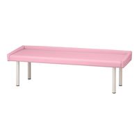 アズワン ガード付き診察台 650×1800×500mm ピンク TE-L65G-PK 1個 9-1585-03（直送品）