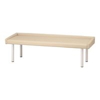 アズワン ガード付き診察台 650×1800×500mm クリーム TE-L65G-CR 1個 9-1585-04（直送品）