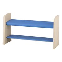 アズワン 立ったまま座るベンチ(スベラーン)1500×460×800mm ブルー TSB-1500-B 1台 9-1604-02（直送品）