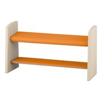 アズワン 立ったまま座るベンチ(スベラーン)1500×460×800mm オレンジ TSB-1500-O 1台 9-1604-04（直送品）