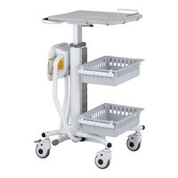 アズワン 椅子付きナースカート SN-C1T2-W 1個 8-918-01（直送品）