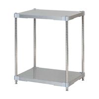 アズワン ステンレスシェルフ W610×D460×H700mm ASGSS2-4660 1セット 60-6338-97（直送品）