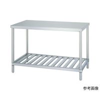 アズワン 静音ステンレス作業台(スノコ棚) 幅1800×奥行450×高さ800mm WSN-18045SI 1個 4-6985-18（直送品）