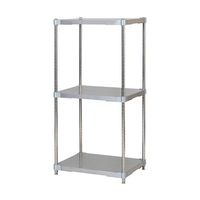 アズワン ステンレスシェルフ W610×D460×H1200mm ASGSS3-4660 1セット 60-6338-98（直送品）