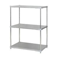 アズワン ステンレスシェルフ W910×D610×H1200mm ASGSS3-6090 1セット 60-6339-36（直送品）