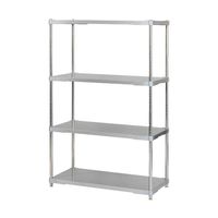 アズワン ステンレスシェルフ W910×D460×H1500mm ASGSS4-4690 1セット 60-6339-10（直送品）