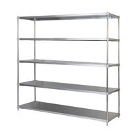 アズワン ステンレスシェルフ W1810×D610×H1800mm ASGSS5-60180 1セット 60-6339-53（直送品）