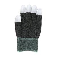 アズワン 制電手袋 導電性タイプ 指先コート M 1袋(10双入) APCC-2-M 1袋(10双) 4-7132-03（直送品）