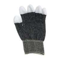 アズワン 制電手袋 導電性タイプ 指先コート LL 1袋(10双入) APCC-2-LL 1袋(10双) 4-7132-01（直送品）