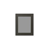 ハクバ写真産業 アルミ額縁 HFAー03 半切 ブラック HFAー03ーH HFA03H 1個 69-7453-57（直送品）