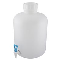 ニッコー・ハンセン イージーコック付瓶 広口丸型20L 1ケース(6個入) 1034-03 1ケース(6個) 69-5600-58（直送品）