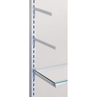 セラタ ガラス棚用水平ブラケット4爪 500 NX24-500 1セット(2本)（直送品）